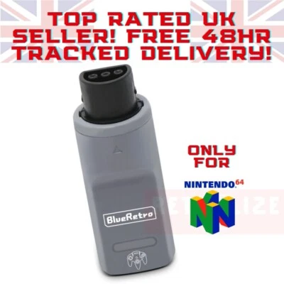 BlueRetro Nintendo N64 Wireless Bluetooth Receiver (Grey) Blue Retro - UK STOCK - Image 1 of 3