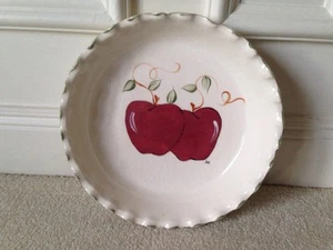 Vintage Buckeye Stoneware Deep Apple Pie Plate, Fruit Bowl - Picture 1 of 8