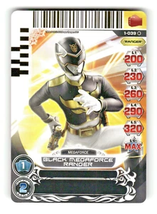 Power Rangers Trading Card Game Black Megaforce Ranger #1-039 - Picture 1 of 4