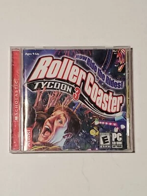 Roller Coaster Tycoon 3 PC CD-Rom Video Game Scholastic Atari Tested - Image 1 of 4