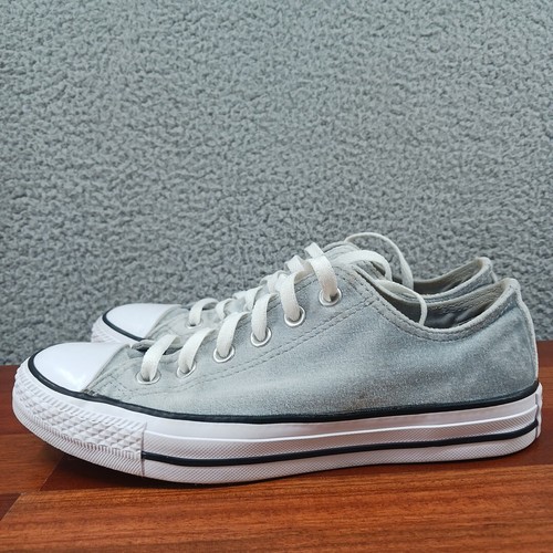 Sneaker basse Converse All Star Chuck Taylor donna 8 grigio velluto 557990F