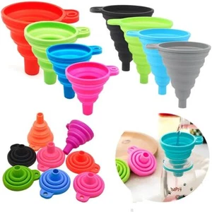Universal Car Engine Funnel Foldable Kitchen Funnel Auto Engine Oil - Picture 1 of 17