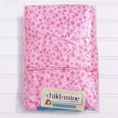 Carters Child of Mine Cenefa y Cuna Volantes Set Rosa Floral Bebé Niña Regalo NUEVO Foto 1 de 4