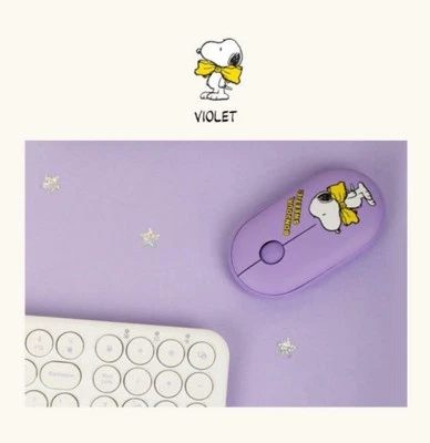 PEANUTS Snoopy Bluetooth Mouse 2.4Ghz Wirless Silent Mouse IPAD NoteBook - Image 1 of 4