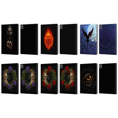 OFFICIAL CHRISTOS KARAPANOS HORROR LEATHER BOOK WALLET CASE FOR APPLE iPAD - Image 1 of 4