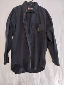 Ralph Lauren Chaps Hemd Large Herren Blau Baumwolle Knopfleiste Vintage - Bild 1 von 12