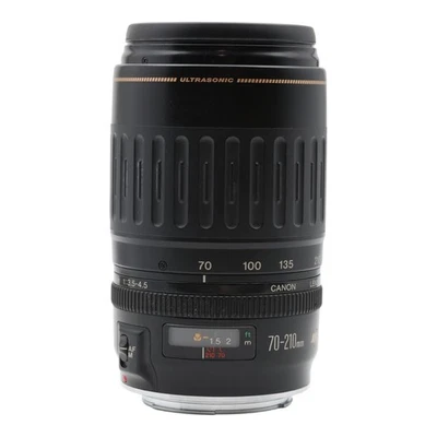 Canon Zoom Lens Ultrasonic EF 70-210mm 1:3.5-4.5 USM Digital Analog - Image 1 of 4