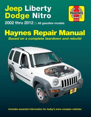 Jeep Liberty (2002-2012) & Dodge Nitro (2007-2011) Haynes Repair Manual (USA) - Image 1 of 2