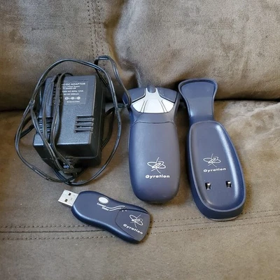 Gyration GC15M Air Mouse Go Plus w/ Cradle Transceiver AC Adapter  TESTED - Image 1 of 4