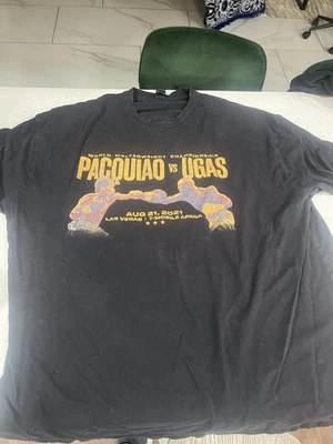 Manny Pacquiao Vs Ugas Official Fight Shirt 2XL-Bought At Fight! - Image 1 of 3