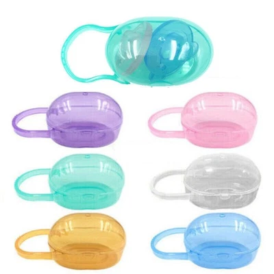 Protable Baby Soother Pacifier Dummy Storage Case Box Cover Holder Container - Image 1 of 4