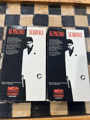 Scarface 2-Tape VHS / MCA Home Video / 1989 / Pacino - Image 1 of 4