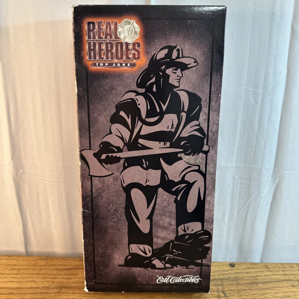 Figura 1/6 #17132 ERTL Collectibles 1998 Real Heroes Top Jake Firefighter nueva en caja Foto 1 de 4