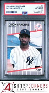 1989 Fleer Update #U-53 Deion Sanders RC Yankees PSA 10 - Bild 1 von 14