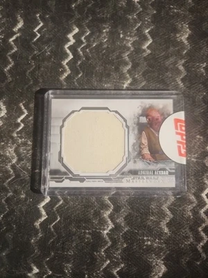 Topps Star Wars MASTERWORK ADMIRAL ACKBAR JUMBO SWATCH RELIC 25 2015? REDEMPTION - Image 1 of 2