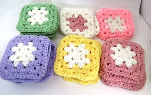 27 Handmade Granny Squares Crochet Blocks for Afghans - Picture 1 of 5