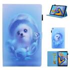 Case For Samsung A6 T280/T850/T585 Galaxy Tab A7  Lite Cover  Wallet Cat Dog