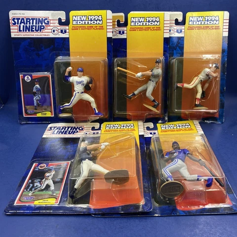Lot of 5 MLB Starting Lineup Cone Bagwell Clemens Boggs Carter Baseball Figure Cover