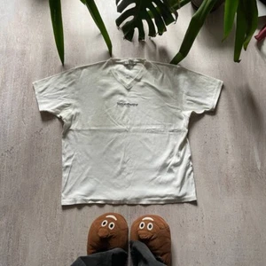 VINTAGE YSL T SSHIRT MENS XXL WHITE BIG LOGO Yves Saint Laurent 90s Y2K - Picture 1 of 6
