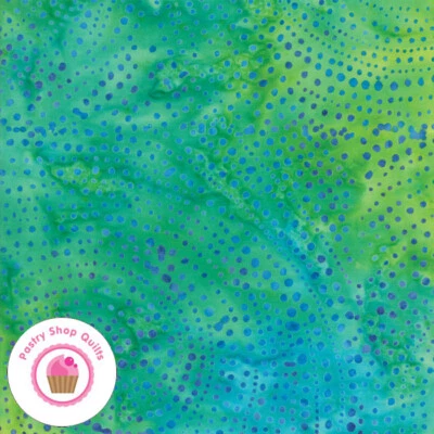 Moda SANTORINI BATIKS 4355 16 Blue Greens Quilt Fabric Foto 1 de 4