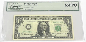 FR. 1902-L 1963B $1 Federal Reserve SAN FRANCISCO District Legacy Graded 65PPQ - Picture 1 of 6