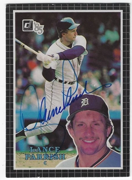 Autographed Lance Parrish Tigers 1985 Donruss Action All Star card #53 w/  COA - Image 1 of 1