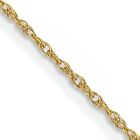 14K Yellow Gold .8Mm Rope Chain Necklace Jewelry 30"