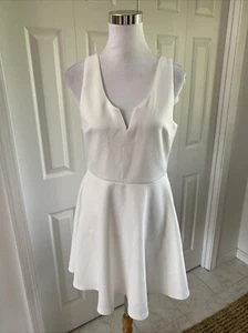 Vestido Patinador Trixxi Blanco Línea A Alambre V XL Nuevo - Imagen 1 de 8