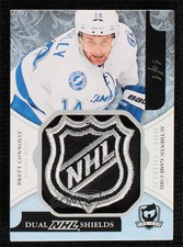 2011 The Cup Dual NHL Shields 1/1 Brett Connolly Ryan Johansen Rookie RC Shield
