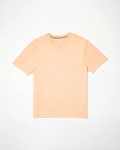 VOLCOM - Mens Solid Stone T-Shirt - Peach - Casual Short Sleeve Tee - Picture 1 of 3