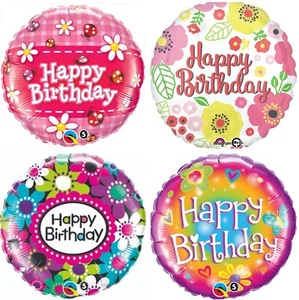 Happy Birthday 18" Girl Mom Butterfly Foil Mylar Birthday Party Balloons B - Picture 1 of 12