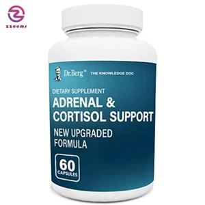 Dr. Berg’s Adrenal & Cortisol Support New Formula - Adrenal Support Supplement60 - Picture 1 of 7