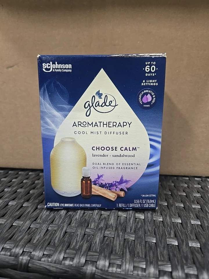 Difusor de aceites esenciales de aromaterapia Glade con 1 recarga lavanda y sándalo Foto 1 de 2