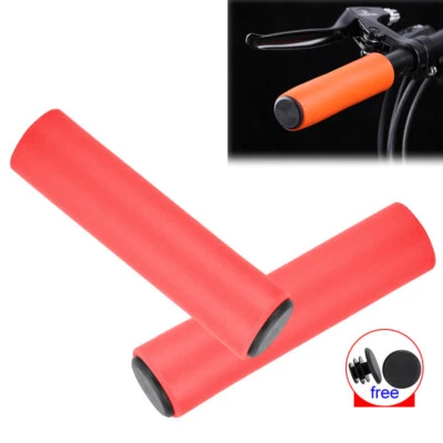 CHANCEUX Silicone Brake Lever Grips Protector Cover+Handlebar End Plug For Mountain BIKE
