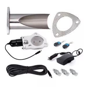 3'' Electric Exhaust Cutout Remote Control Cut Out Dump Valve with Remote Switch - Picture 1 of 12