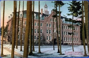Stevens Point WI ""Saint Joseph's Academy"" antike Postkarte Wisconsin - Bild 1 von 2