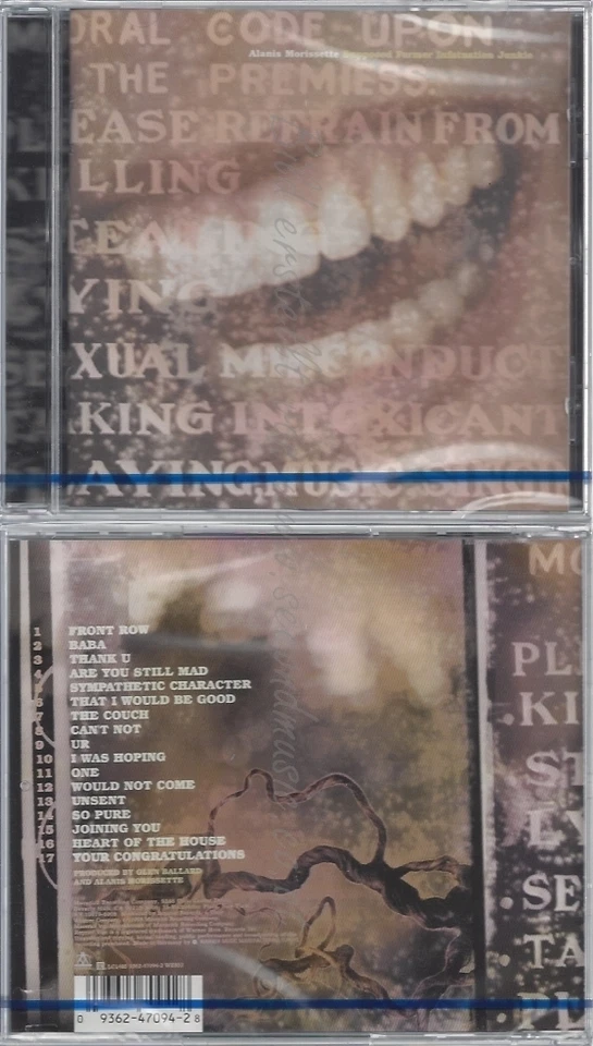 CD--NM-SEALED-ALANIS MORISSETTE -1998- -- SUPPOSED FORMER INFATUATION JUNKIE - Bild 1 von 1