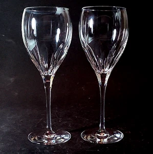 CHRISTOFLE ALIZES WATER GLASSES, Cut Lead Crystal, 8 5/8", FRANCE, 2PC - Picture 1 of 9