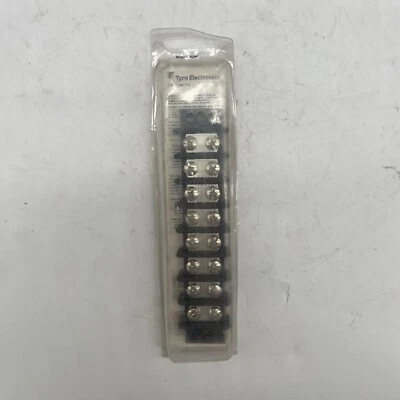 Tyco Double Row Terminal Strip 8 Position 30A 300V - Image 1 of 4