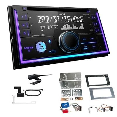 JVC KW-DB95BT Autoradio Bluetooth DAB für Audi A4 2000-2006 anthrazit Teilaktiv - Bild 1 von 4