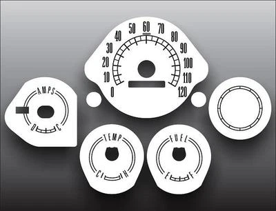 Medidores de cara blanca para Mercury Cyclone 1966 Foto 1 de 4