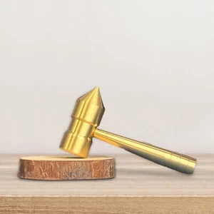 Mini Messinghammer kleiner Hammer leichtes Handwerkzeug Schreibtisch Dekoration Messing - Bild 1 von 5