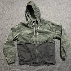 Supplies Women’s Medium Camo Jacket, Full Zip, Drawstring, Hood, Pockets, Green - Picture 1 of 7