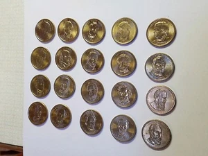 1 Ea President, 1st 20 (Wash-Garf) Circulated Dollar Coin Set 2007-2011 Volume 1 - Picture 1 of 9
