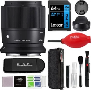 Sigma 23mm f/1.4 DC DN Contemporary Lens for RF Mount w/ Extra Accessory Bundle - Picture 1 of 5