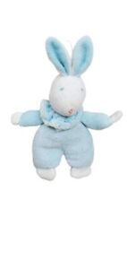 VTG Eden Bunny Rabbit Plush Stuffed Animal Terry Cloth Blue  Terry Cloth Small 