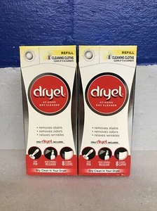 Dryel At Home Dry Cleaner Refill Kit Lot Of 2 Sets 8 Loads Per Set New Sealed - Picture 1 of 6