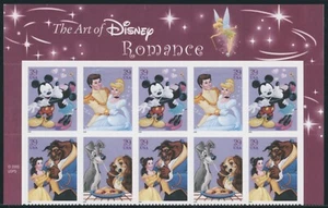 US - 2006 Disney Characters: The Art of Romance - SC# 4025-4028 Pane of 10 MNH - Picture 1 of 2