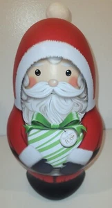 Santa Claus Shaped Christmas Tin Gift Package Russell Stover Collectible Tin - Picture 1 of 11