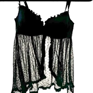 Victoria's Secret Sexy Little Things Lingerie 34B New Teddy Sexy Sheer Black - Picture 1 of 6